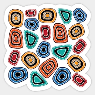 Aboriginal Art Work Sticker